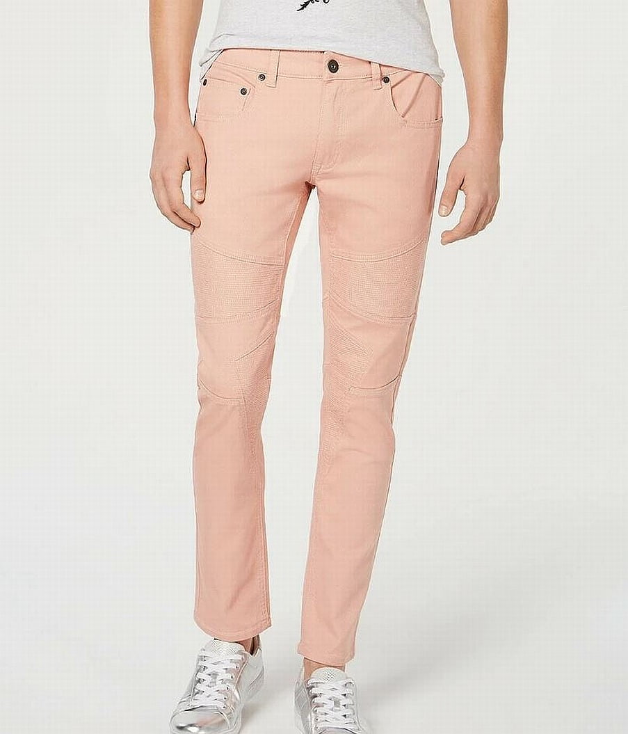 mens pink skinny jeans