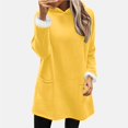 thumbnail image 2 of Womens Fleece Lined Long Hoodie Winter Warm Sweatshirt Casual Sherpa Pullover Thicken Thermal Sweater with Pockets, 2 of 4