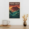 thumbnail image 3 of Kerinci Seblat National Park Mountains Vintage Travel Poster Sumatra Indonesia Retro Adventure Wall Art Volcano Landscape Canvas Poster, 3 of 8