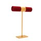thumbnail image 5 of Soporte para pulseras con barra en T, expositor de pulseras, organizador de cabello con forma de torre Rojo, 5 of 9