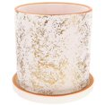 thumbnail image 2 of Succulents Flower Pot Ceramic Planter With Tray For Garden Planting 1Set, 2 of 5