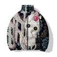 thumbnail image 4 of Chaquetas casuales y versátiles para hombre Parkas con estampado de lobo personalizadas y de moda Abrigos de invierno para hombre con estampado animal de moda Abrigo para hombre, 4 of 5