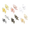 thumbnail image 1 of 120pcs Alloy Charms Pendants Rose Shape DIY Pendants for Bracelet Necklace Making (Random Pattern Mixed), 1 of 7