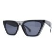 thumbnail image 3 of Womens Mod Flat Top Cat Eye Retro Fashion Sunglasses Slate Black, 3 of 4