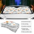 thumbnail image 5 of Bingfone Lilies Flowers Car Windshield Sun Shade Protector Keep Your Vehicle Cool Sun Shield Visor Cover Foldable for Car Truck SUV-Medium, 5 of 8