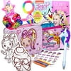JoJo Siwa Gifts Set - Fashionable Art & Activity Craft Kit, Collectible Tin Box, Jojo Coloring Book, Hair Scrunchies, Jojo Stickers, & More - Arts and Craft Kits for Kids 3, 4, 5, 6, 7, 8