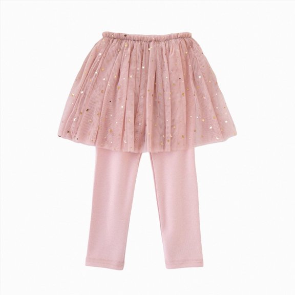 Splozh Girls Dance Leggings Winter Girls Pants Padded Warm Girls Bottoming Sweet Pretty Pants Toddler Pants Leggings Pantyhose,Pink,5-6 Years