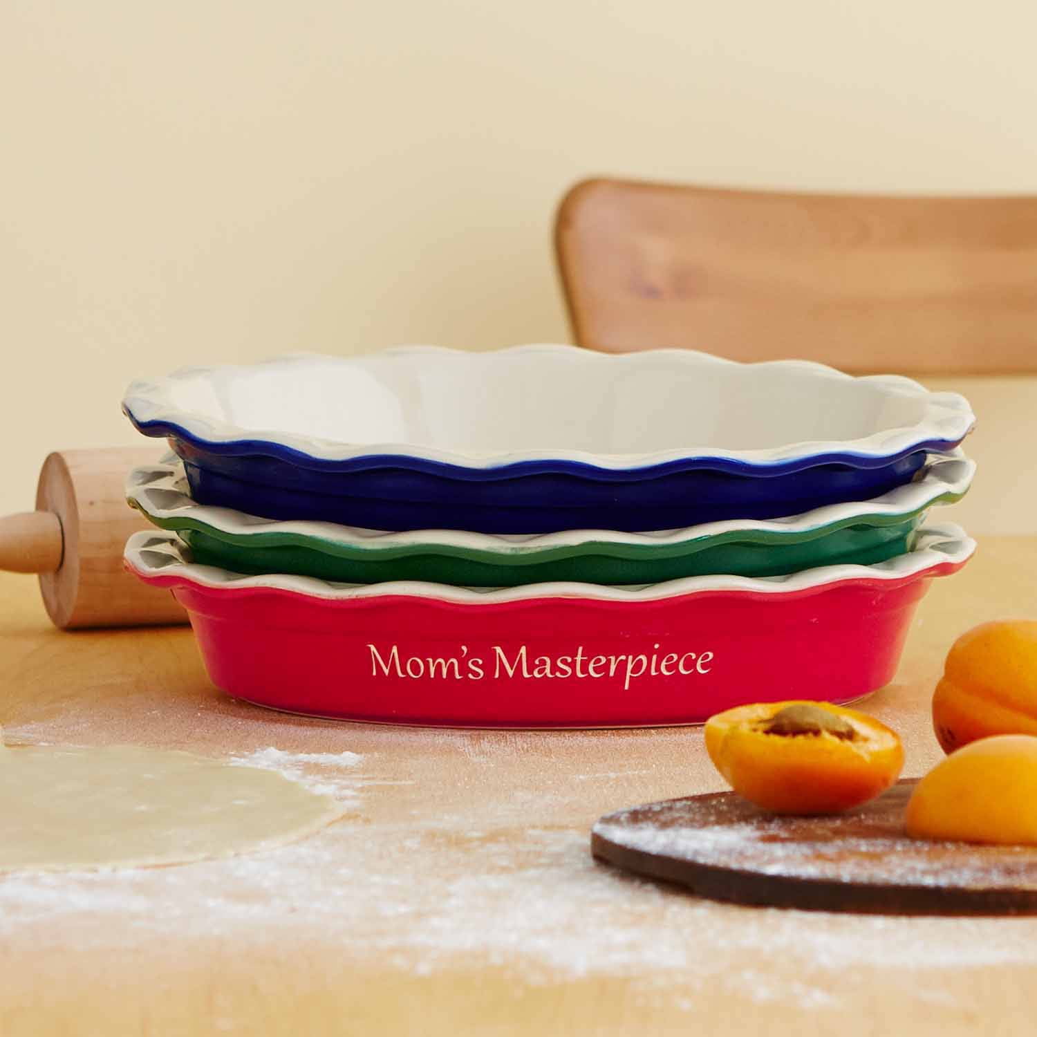 personalized pie baking dish