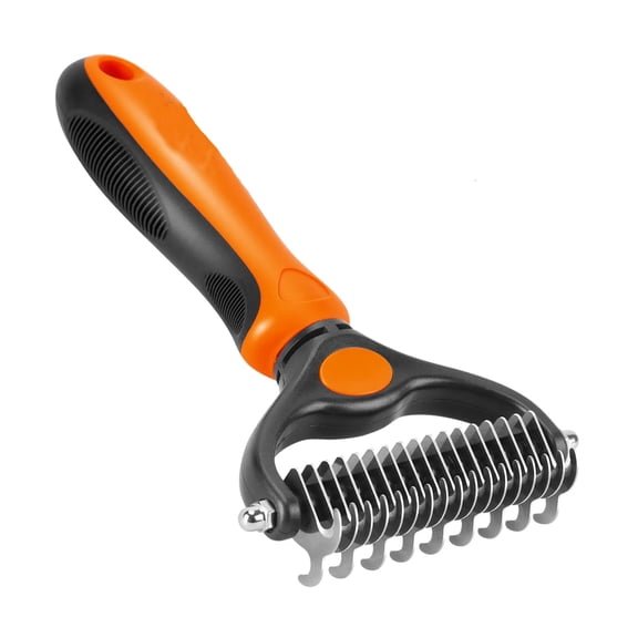 Pet Grooming Brush, Dog Brush, Cat Brush, Hair Brush Puppy Brush, 2 Sided Undercoat Rake