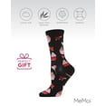 thumbnail image 6 of MeMoi Cupcakes Bamboo Blend Crew Socks - Womens - Female, One Size, Black, 6 of 7