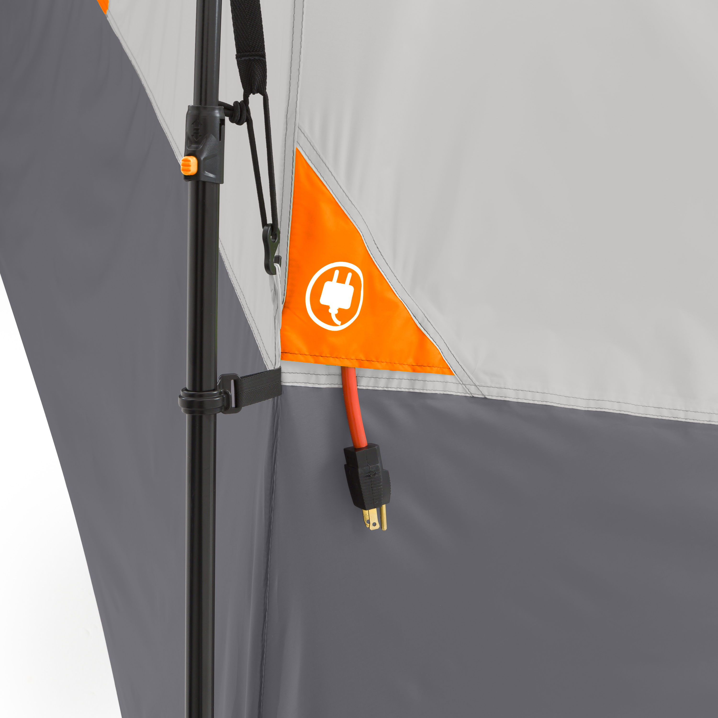Carpa tipo cabina instantánea Ozark Trail de 20 pies x 18 pies para 12 personas, 3 habitaciones con área de malla, 56.5 lbs 6