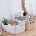 thumbnail image 3 of Storage Box - And Plastic Storage Cosmetics Organizer Basket PP Basket To Carry Plastic Cosmetics Organizer Box white, 3 of 8