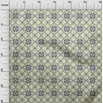 thumbnail image 2 of oneOone Viscose Jersey Pale Yellow Fabric Floral & Tiles Moroccan Diy Clothing Quilting Fabric Print Fabric By Yard 60 Inch Wide, 2 of 5