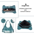 thumbnail image 3 of Angelkiss Hobo Shouder Purses for Women Crossbody Bag with Adjustable Long Straps Ultra Soft with Multiple Pockets, 3 of 5