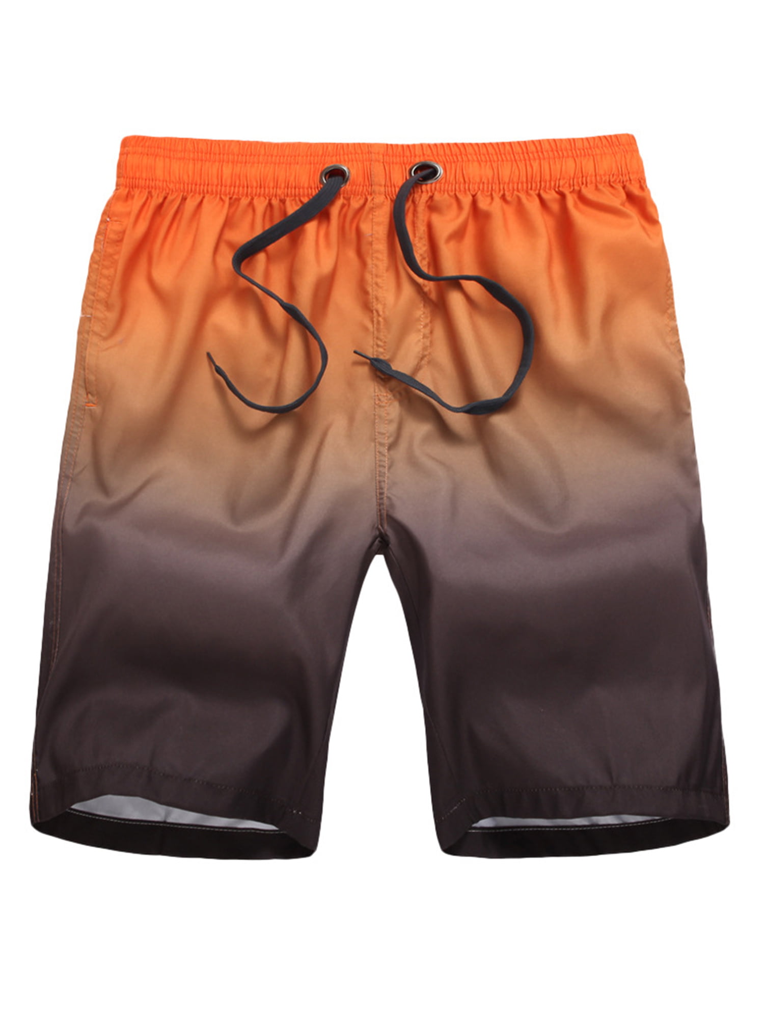 Coolred-Men Relaxed-Fit Tribal Harem Print Linen Over Sized Swim Shorts Trunks 