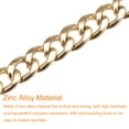 thumbnail image 4 of Hierro Plano Cadena Correa, 47" Bolso Cadenas Accesorios Monedero Cadena Correas con Alternar Cierres para Bandolera Bolso Cruz Cuerpo Bricolaje, Dorado Tono, 4 of 6