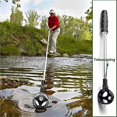 thumbnail image 5 of Recogedor de pelotas de golf, recogedor de bolas retráctil de acero inoxidable, palo de recogida (1 unidad, negro), 5 of 5