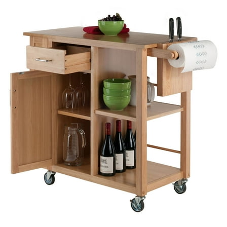 Douglas Utility Kitchen Cart; Natural