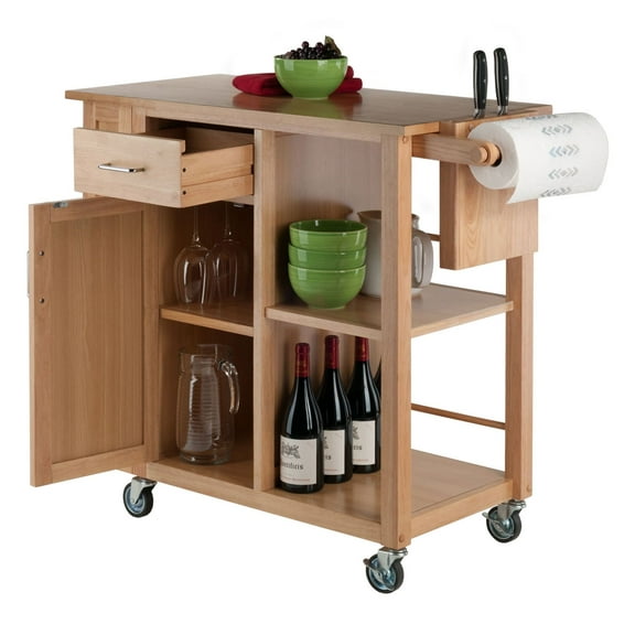 Douglas Utility Kitchen Cart; Natural