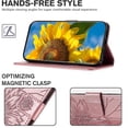 thumbnail image 5 of Funda tipo cartera con girasoles grabados para Samsung A03 166, multifuncional, elegante y con protección total., 5 of 5