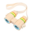 thumbnail image 2 of Kids Binocular Telescope, Wooden Binocular Toy Clear Lens Portable Binocular Telescope, Hanging Strap, Adjust Focally, Kids Learning Toy For Camping Bird Watching Sports Events, 2 of 8