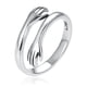 thumbnail image 1 of Anillo ajustable Hand Embrace Couple de plata 925, 1 of 3