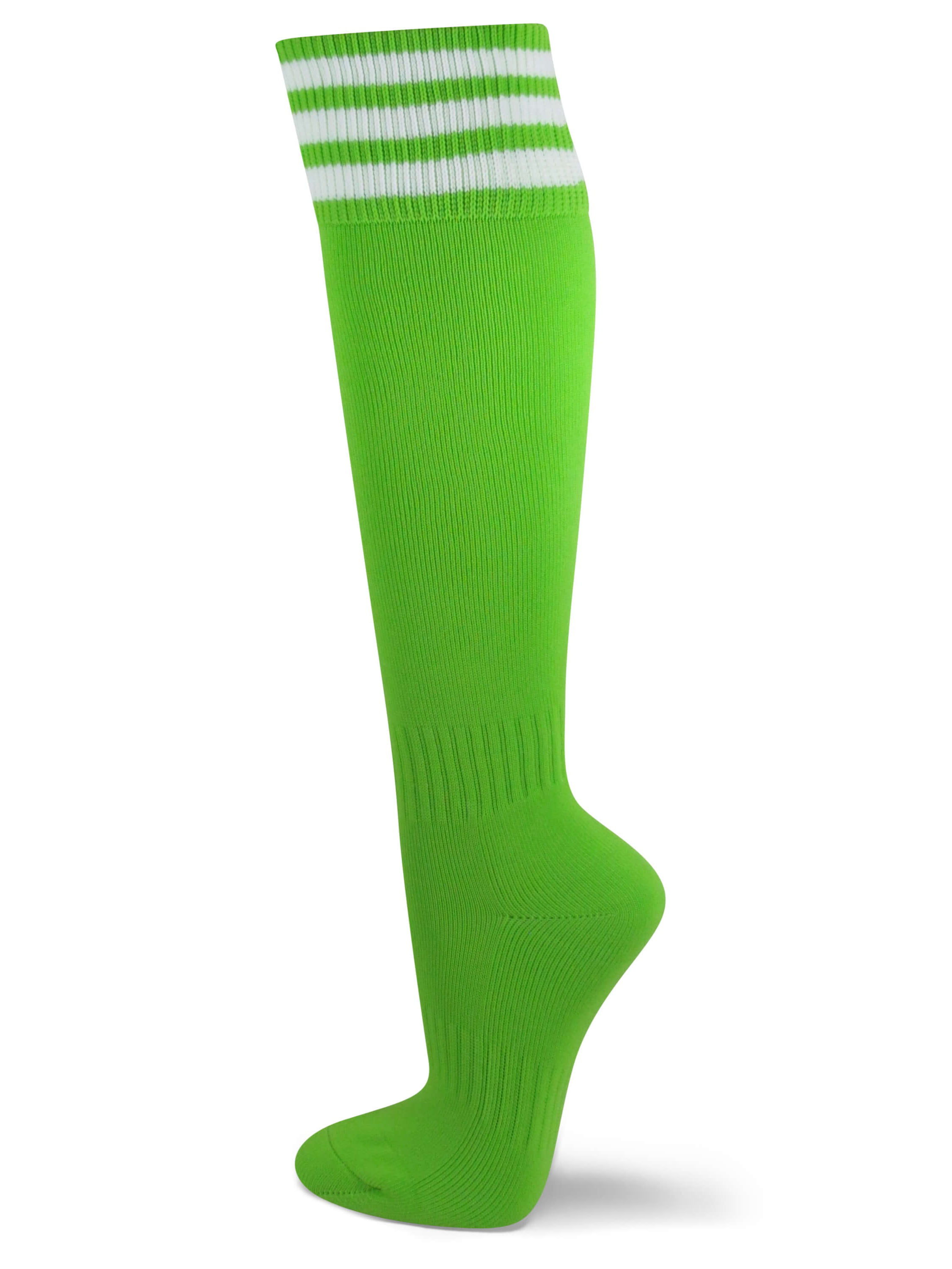 Pareberry Triple Stripes Soft Cotton Knee High Tube Socks for Men and Women 