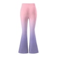 thumbnail image 6 of Cutuoiiu Womens Casual Gradient Color High Waist Flared Pants Loose Yoga Flare Trousers Gifts, 6 of 7