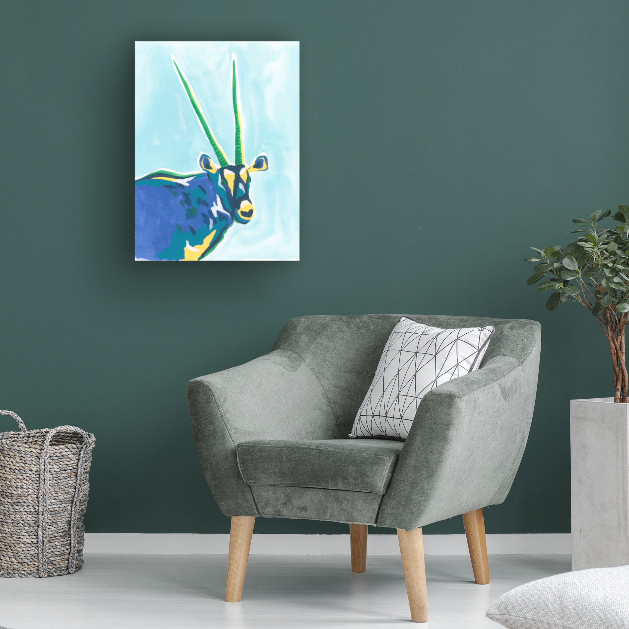 Trademark Fine Art June Erica Vess  Savannah Pop I Canvas Wall Art