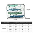 thumbnail image 3 of Childish Funny Crocodile 17 inch Portable Laptop Sleeve Compatible with MacBook Air Notebook Computer Case for Men Women College School Students, 3 of 7