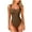 Coffee, variant on Jamicy Womens Bathing Suits One Piece 2025 Summer New Womens Bodysuits Fashion Ribbed Strappy Square Neck Sleeveless Tummy Control Tank Tops Bodysuits