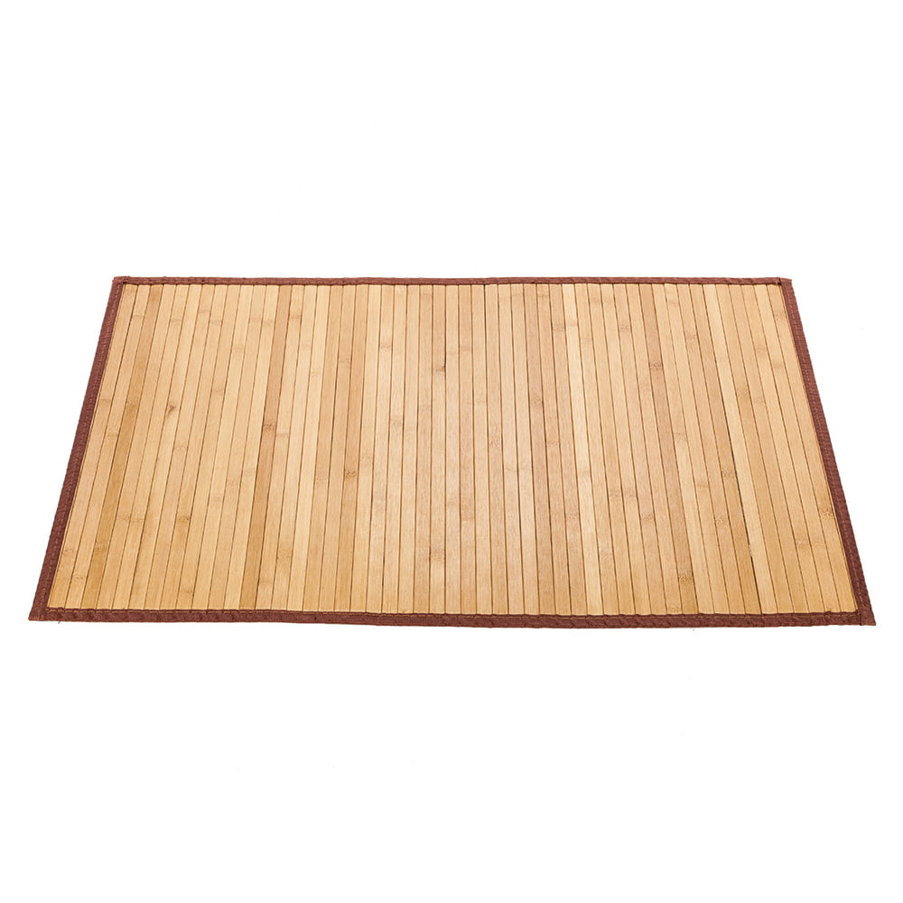 5”*8" Bamboo Floor Mat Non-sliding Waterproof Area Rug Indoor Carpet For Bedroom 