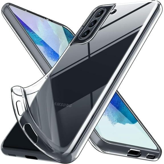Crystal Clear Samsung Galaxy S21 FE Case.Soft Slim Fit Transparent Plastic TPU Protective Silicone Cover Phone Case for Samsung S21 FE [Slim Thin & Comfort Grip] [Shockproof]