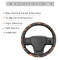 thumbnail image 4 of Kuiaobaty Halloween Pumpkin Gray Steering Wheel Cover Auto Steering Wheel Protector Vehicle Wheel Protector Polyester Cover with Anti-Slip Lining for Sedans SUV Van Truck, 4 of 6