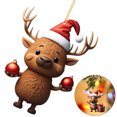 thumbnail image 4 of Figuritas Alce Adorno Ciervo Suministros Fiesta Navidad Acrílicos, 4 of 9