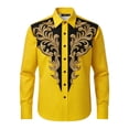 thumbnail image 4 of Camisetas de Navidad de Manga Larga de los Hombres de Moda Casual de Manga Larga Turndown Collar Blusa para Primavera Invierno Al Aire Libre Diario, 4 of 4