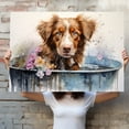 thumbnail image 4 of Nova Scotia Duck Tolling Retriever Dog Canvas Bathroom Décor - Unique Bath Wall Decor - Modern Canvas Bathroom Wall Art - Room Decor - Bathroom Decorations - Restroom Sign - Wall decor living room, 4 of 4