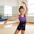 thumbnail image 2 of Weebloom Girls Gymnastics Leotard Athletic Romper Jumpsuit Stretchy Workout Bodysuit Playwear For Toddlers And Kids Comfortable Wear 3-4 Years, 2 of 5