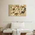 thumbnail image 2 of Elephant Stock Magnolia Simplicity Wall Art - Horizontal Canvas Wall Art - Living Room Wall Decor - Floral And Botanical Canvas - Gray And Beige Decor By Silvia Vassileva - 36" x 24", 2 of 8