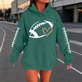 thumbnail image 4 of LIZUOJUN Football Sweatshirt for Women Oversized Hooded Pullover with Pockets Soft Cotton Blend Casual Game Day Outfits for Women Fall Winter L, 4 of 9