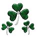 thumbnail image 3 of SoulBreezeCollection St. Patrick's Day Good Luck Charm Green Four Leaf Shamrock Clover Pin Brooch (Green Set), 3 of 4