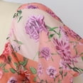 thumbnail image 7 of Womens Floral Summer Dress Casual Wrap V Neck Short Sleeve Belted Beach Bohemian Maxi Dress, 7 of 7