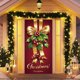 thumbnail image 5 of Adornos navideños, adornos navideños, regalos navideños, adornos navideños para puertas, pancartas navideñas para puertas de entrada, adornos navideños para puertas con lazos, adornos navideños para p, 5 of 6