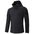 thumbnail image 1 of Chaqueta de senderismo Softshell para hombre con capucha, forro ligero, impermeable, capa superior 2xl Zulema Chaqueta de hombre, 1 of 7