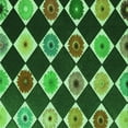 thumbnail image 1 of Ahgly Company Machine Washable Indoor Square Transitional Dark Forest Green Area Rugs, 5' Square, 1 of 7