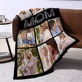 thumbnail image 4 of AISENIN Personalized for Mom Custom Blanket with Photos Pictures Text Best Mom Ever Gifts from Daughter Son Kids Customized Birthday Gifts for Mom Grandma Wife Women, 4 of 5