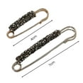 thumbnail image 6 of Ziurtnc Fashion Faux Crystal Waist Buckle Fixed Strap Charm Safety Pin Brooch Sweater Cardigan Clip Jewelry Accessory, 6 of 8
