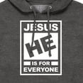 thumbnail image 3 of Instant Message - Jesus Rating - Men's Pullover Hooded Fleece Sweatshirt, 3 of 6