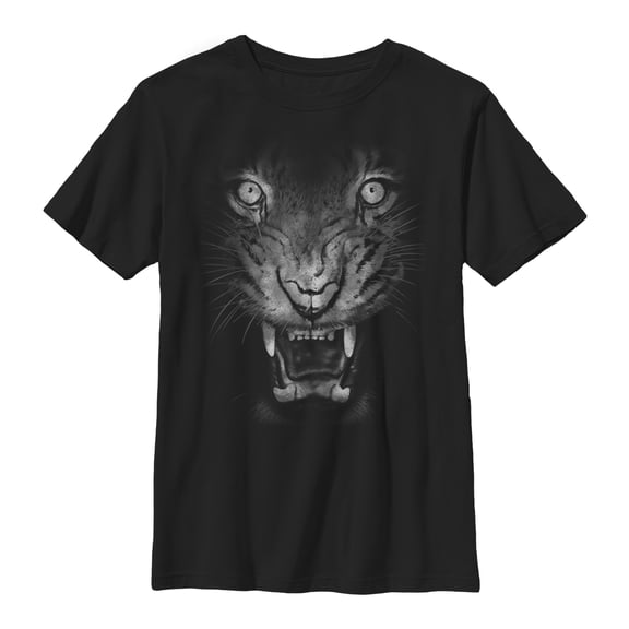 Boy's Lost Gods Eye of the Jaguar  Graphic Tee Black X Large