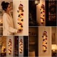 thumbnail image 4 of LOWLHOME Glowing Christmas Door Hanger, Warm LED Lighted Holiday Door Decor with Festive Christmas Design, Cloth Hanging Decoration for Front Door Entryway Porch and Wall, 47.2 in, 4 of 5
